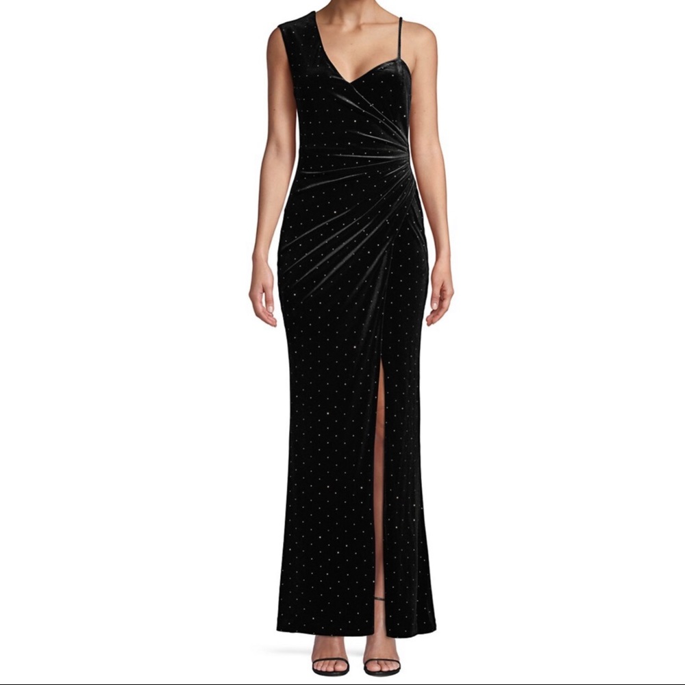 BCBG MAXAZRIA ~Asymmetric Shoulder Evening Dress (NWT)
